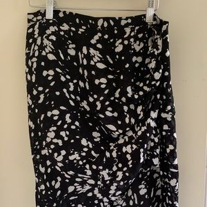 Haute Hippie Midi Silk Skirt
